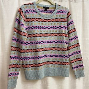 J. Crew Lambs Wool Fair Isle Sweater